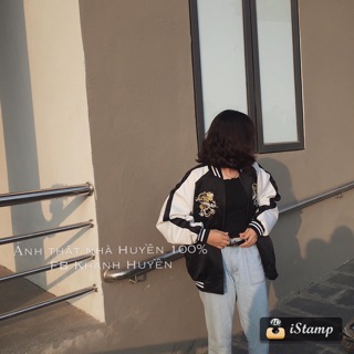 Áo bommer thêu rồng