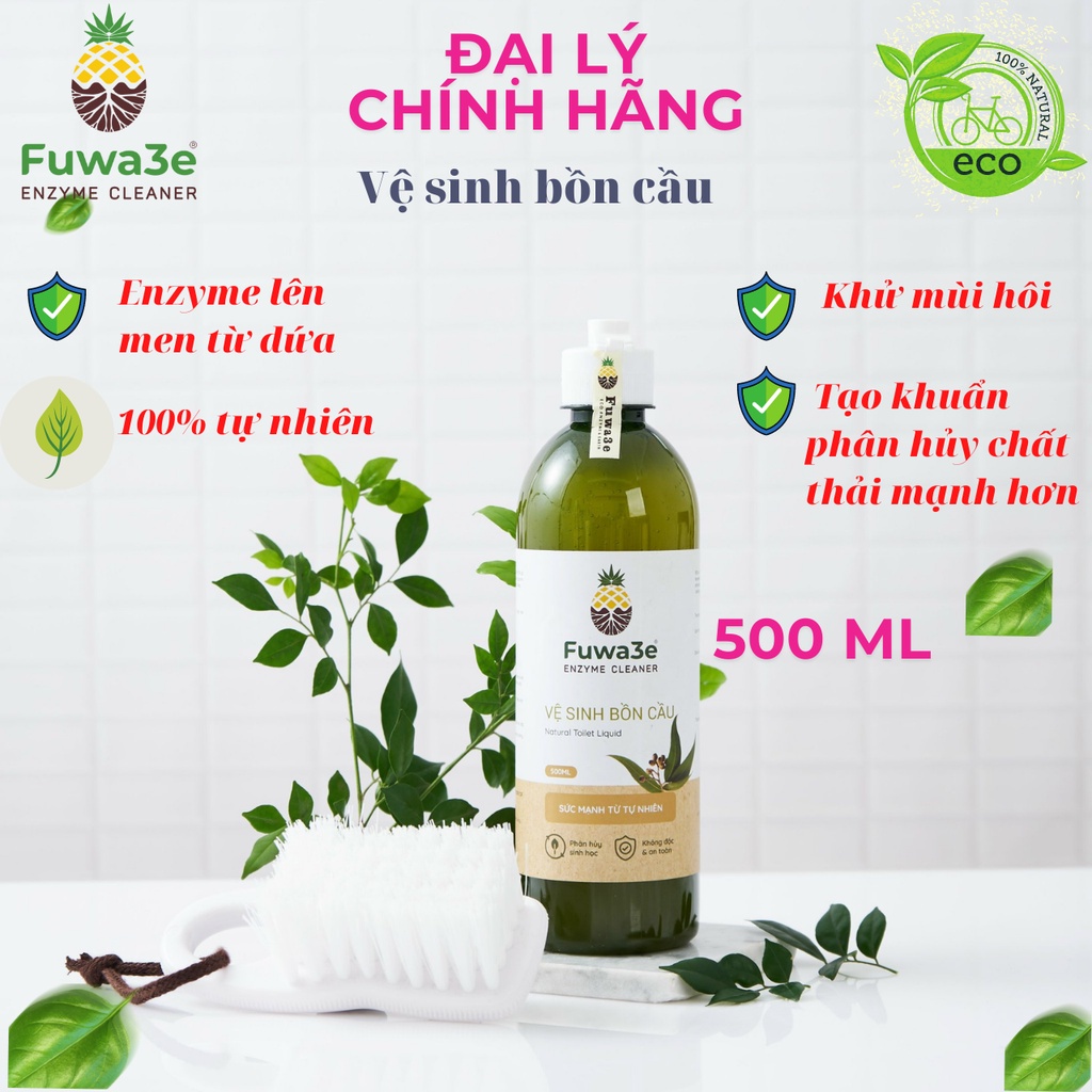 Nước Vệ Sinh Bồn Cầu Hữu Cơ  Eco-Enzyme 500ml An Toàn Cho Da Bảo Vệ Trẻ Em Tốt Cho Sức Khỏe