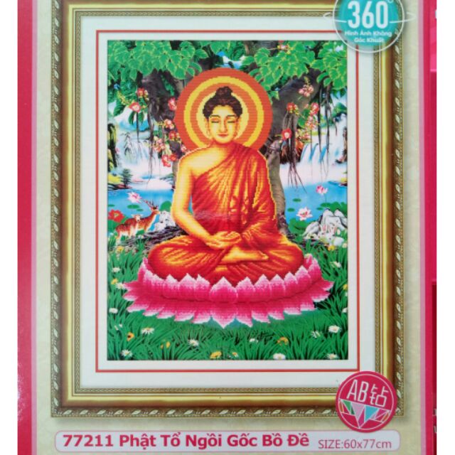 Tranh đá Phật tổ ngồi gốc Bồ Đề 77211