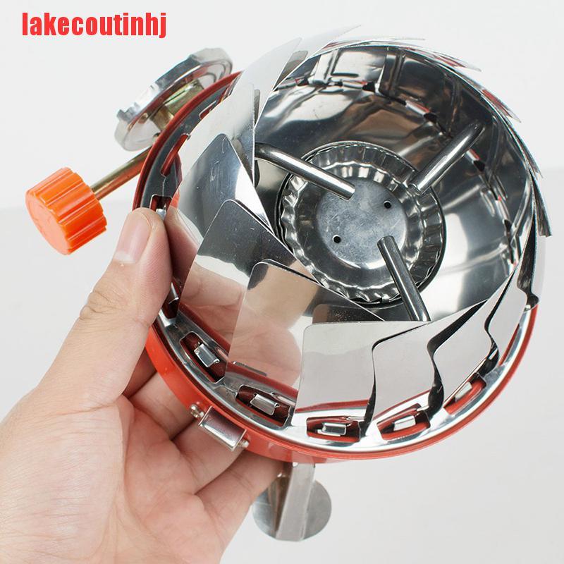 {lakecoutinhj}Windproof Mini Camping Gas Stove Cooker Picnic Cookout Bbq Outdoor NTZ