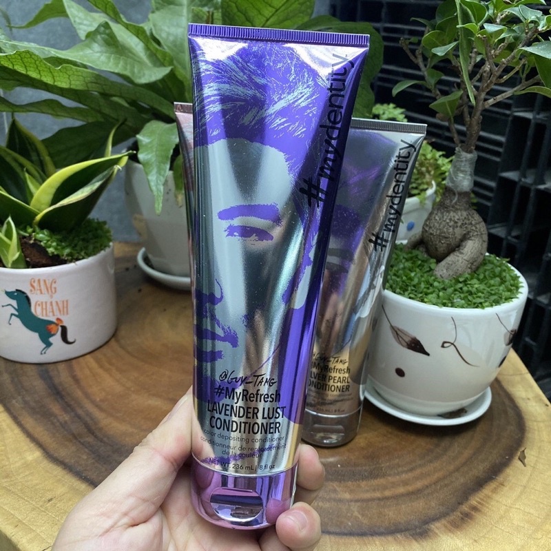 Dầu xả làm mới ,bổ sung sắc tố màu  nhuộm TÍM LAVENDER LUST MyRefresh Color Depositing Conditioners Mydentity 237ml