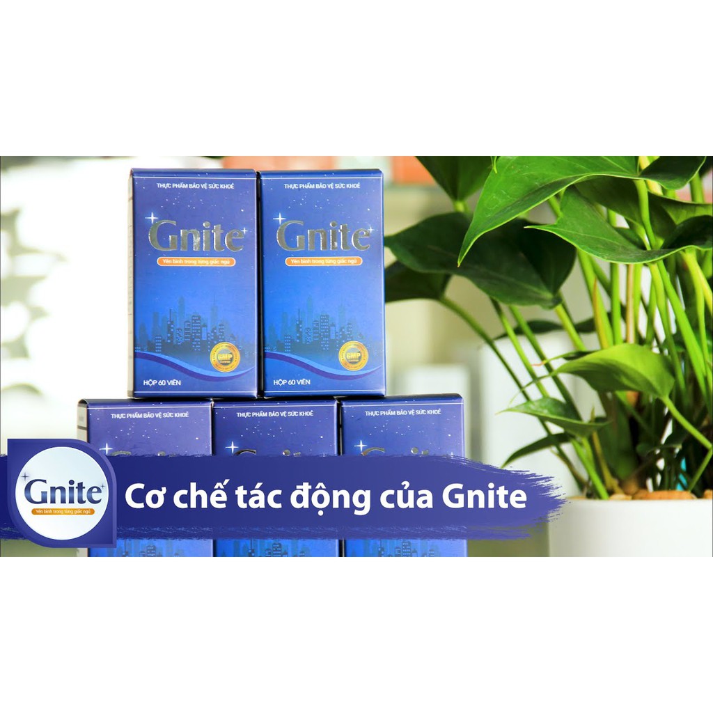 Viên Uống Gnite giúp giảm căng thẳng thần kinh & hỗ trợ ngủ ngon giấc hơn