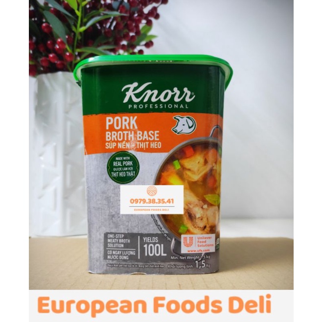 Súp Nền Thịt Gà Knorr Chicken Broth Base hộp 1.5KG