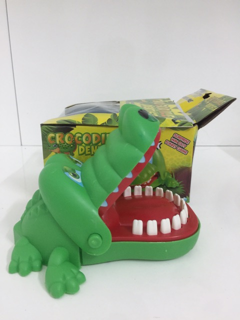 Đồ chơi khám răng cá sấu Crocodile Dentist size lớn - Kèm ảnh thật shop chụp