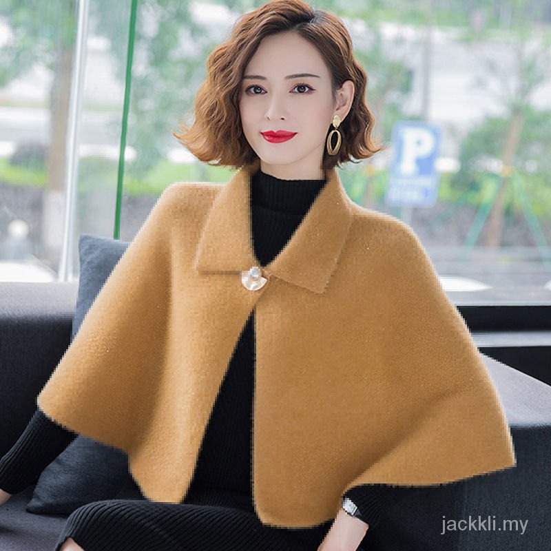 Áo Choàng Vải Len Màu Trơn Thời Trang Thu Đông 2020 Mới Dễ Phối Đồ Cho Nữ | BigBuy360 - bigbuy360.vn