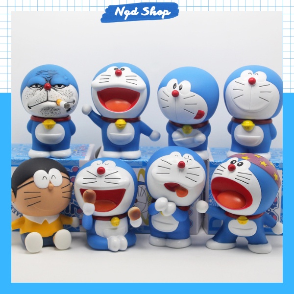 Mô hình nhân vật Doraemon gồm 24 biểu cảm khác nhau, mô hình Doraemon và Nobita ngộ nghĩnh đáng yêu hot trend Tik Tok