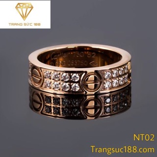Nhẫn titan ko đEn NT02