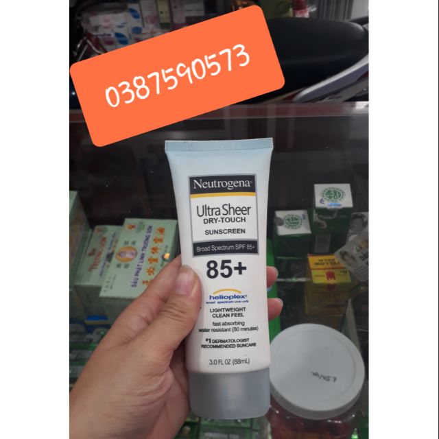 Kem chống nắng Neutrogena Ultra Sheer dry-touch SPF 85+