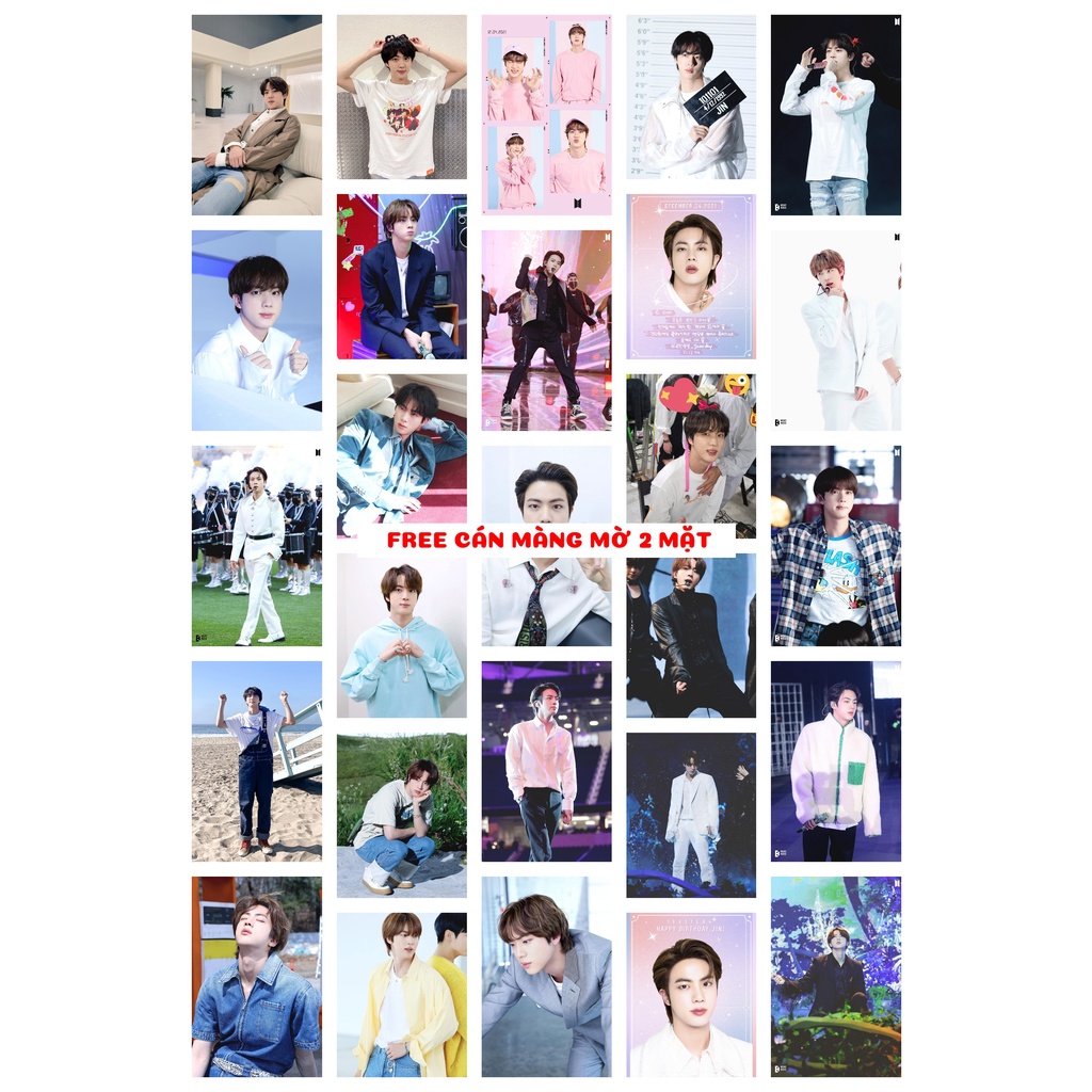 Lomo card 27 ảnh thành viên BTS - JIN BDay 2021