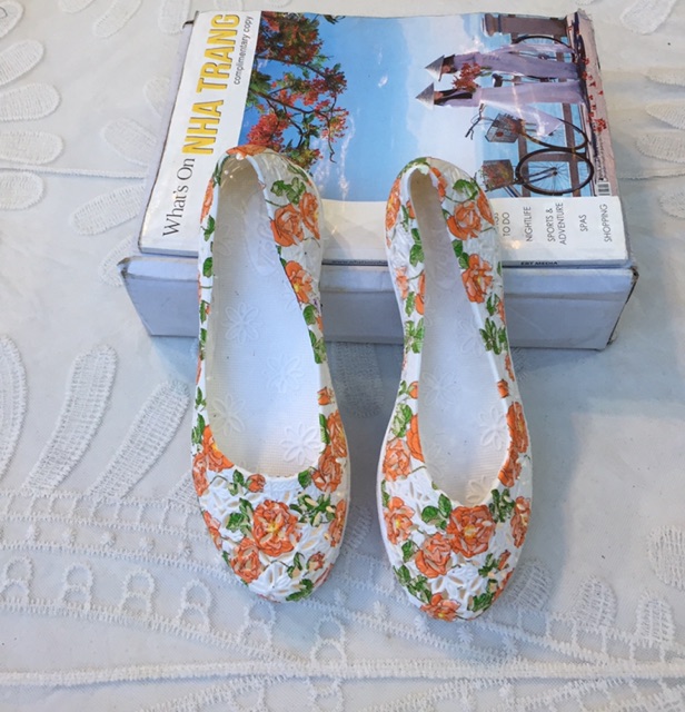 [CÓ BIG SIZE 41] Giày Bíc Nữ/ Giày Búp Bê Nữ Nhựa Dẻo Đi Mưa Hoa Xinh Xắn Đủ Màu Size 36-41 - Hàng Nhập Quảng Châu