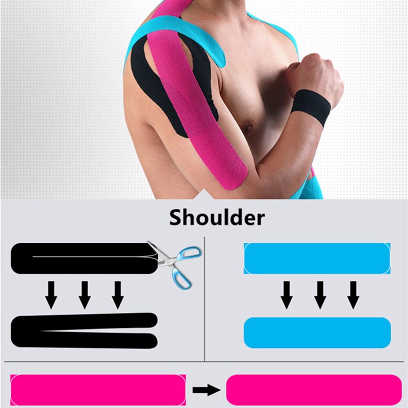 Băng Dán Cơ Thể Thao Cao Cấp Kinesiology Tape Băng Dán Thể Thao Bóng đá Hỗ Trợ Chống Chấn Thương