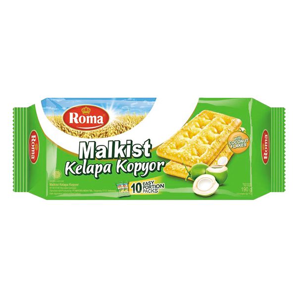 BÁNH QUY GIÒN DỪA ROMA MALKIST