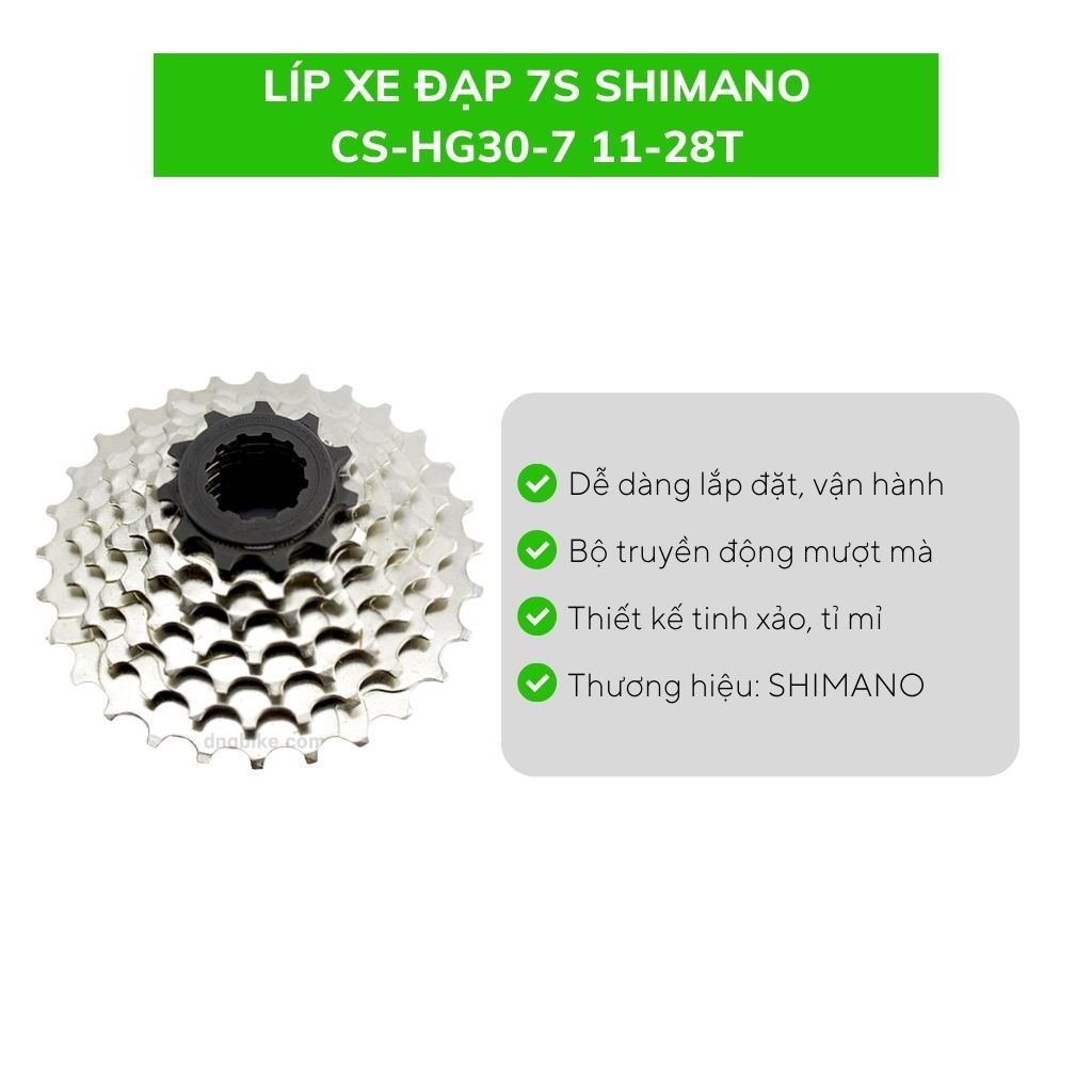 Líp xe đạp 7S SHIMANO CS-HG30-7 11-28T