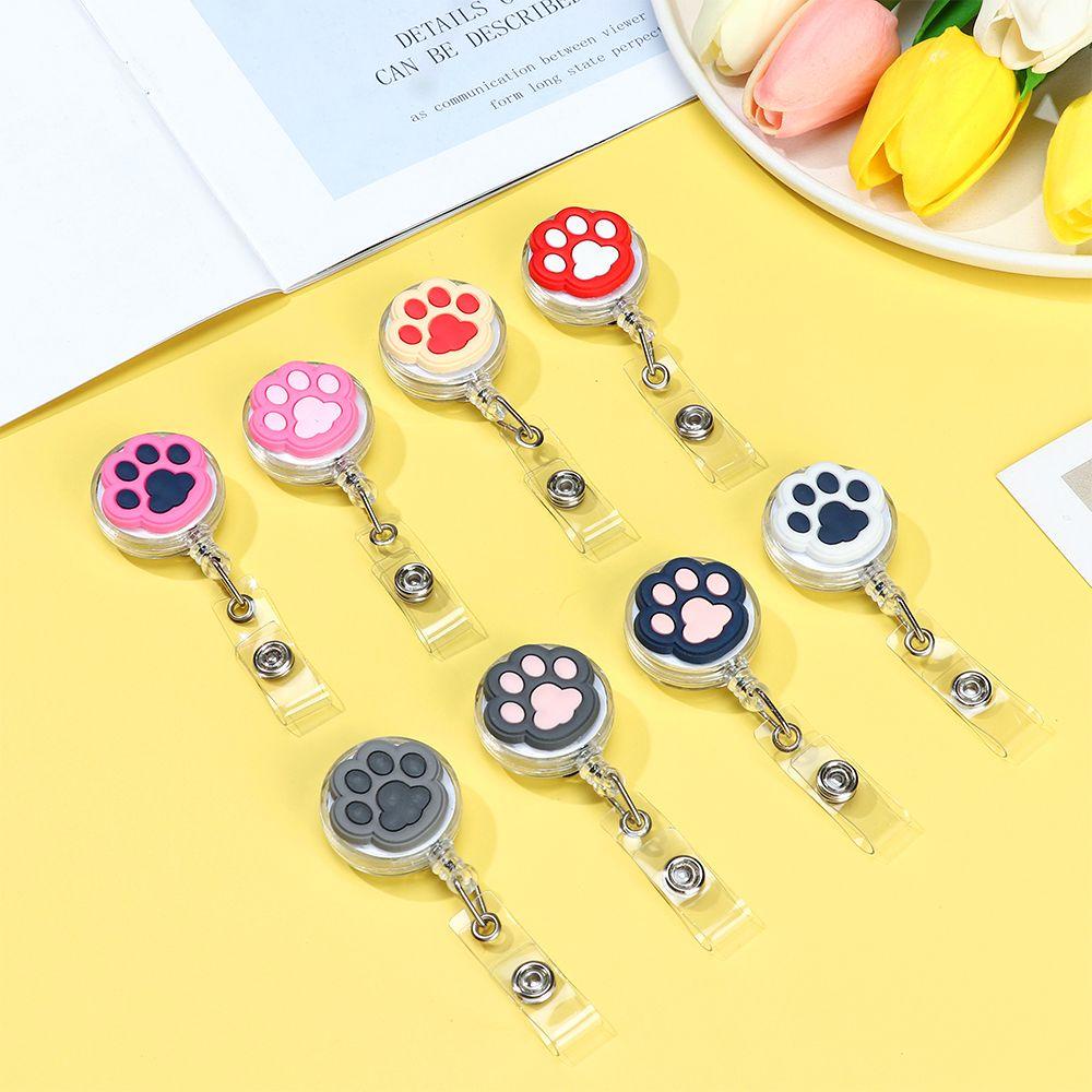 Ví Đựng Thẻ ID Họa Tiết Chân Mèo Hoạt Hình Dễ Thương Cho Học Sinh