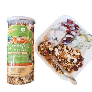 GRANOLA - NGŨ CỐC GỒM 20% YẾN MẠCH 80% HẠT VÀ TRÁI CÂY, VỪA GIẢM CÂN VỪA ĐẢM BẢO DINH DƯỠNG