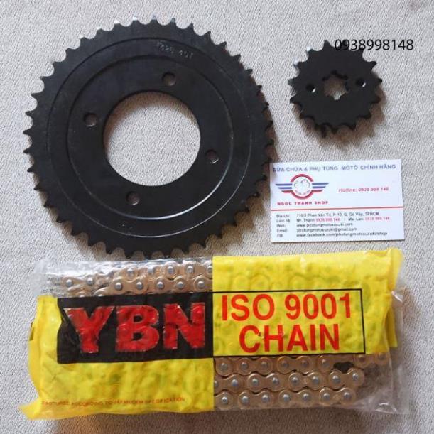 Nhông xích đĩa Husky125 Husky 125 màu đen 15 x 40 NTS - ngocthanh_shop