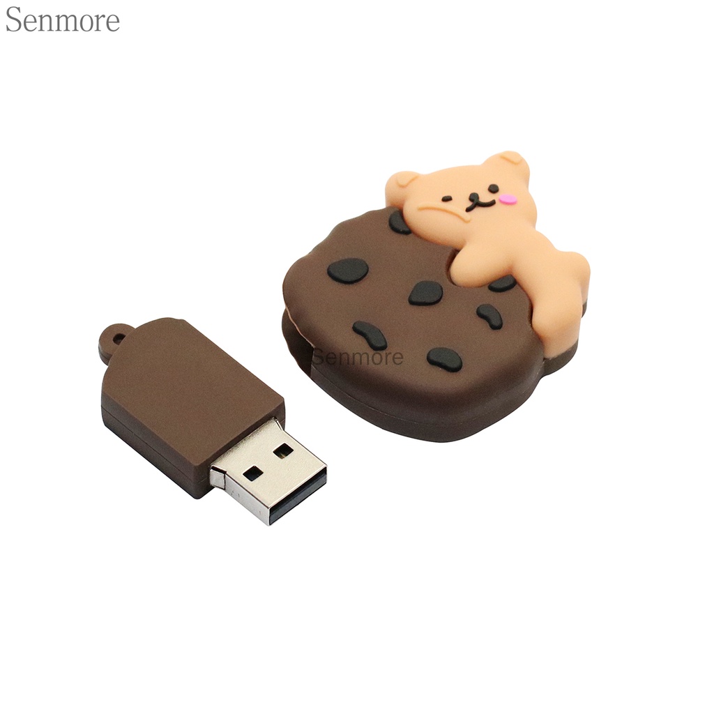 Usb Dung Lượng Lớn 1GB 8GB 16GB 32GB 64GB 128GB 1TB 2TB Hình Bánh Quy Gấu Hoạt Hình Dễ Thương