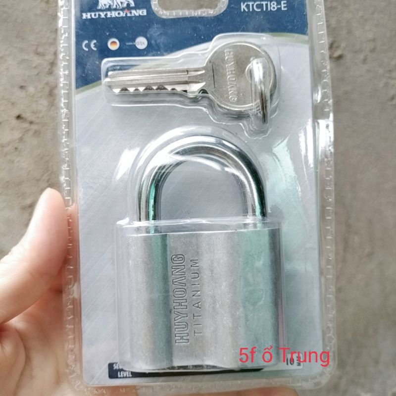 Ổ khoá HUY HOÀNG 4P 5P 6P Treo chìa Titanium