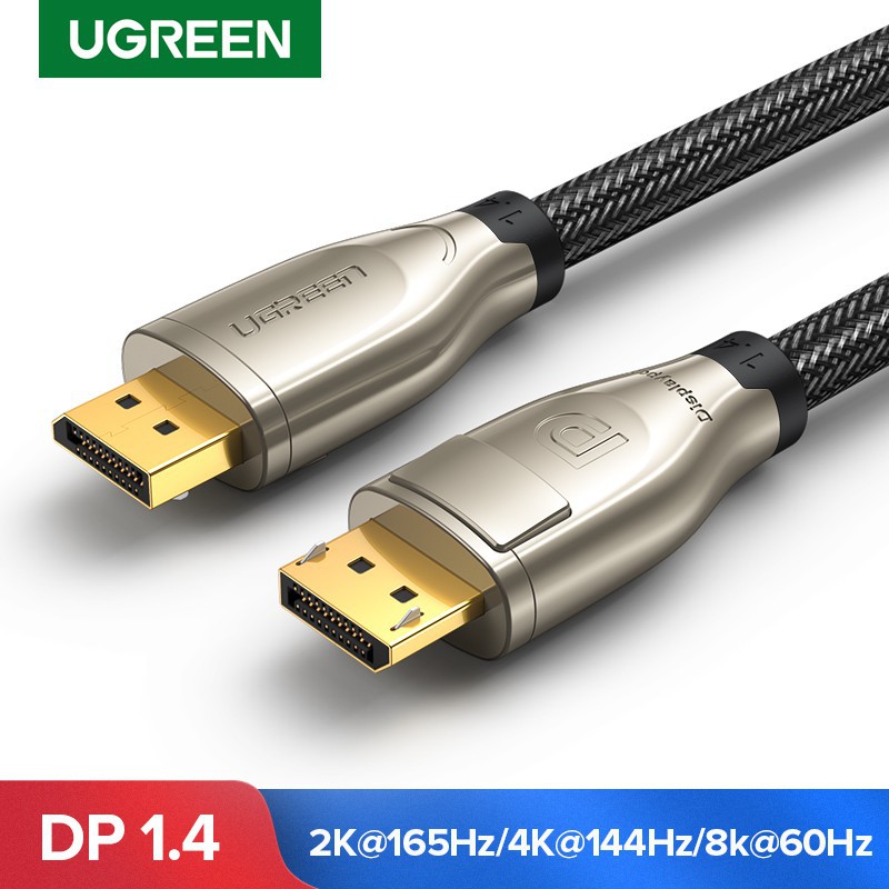 Cáp Displayport 1.4 Ugreen 60844 Chính Hãng DP112 ( 8K@60Hz x 4K@144Hz x 2K@165Hz, dài 3met )