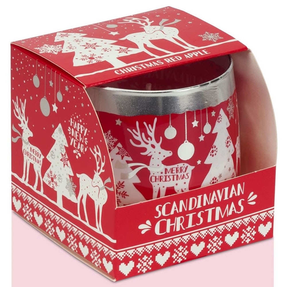 Ly nến thơm tinh dầu Bartek Christmas Spices 100g QT028704 - cam, táo, quế, thơm phòng, khử mùi (giao mẫu ngẫu nhiên)