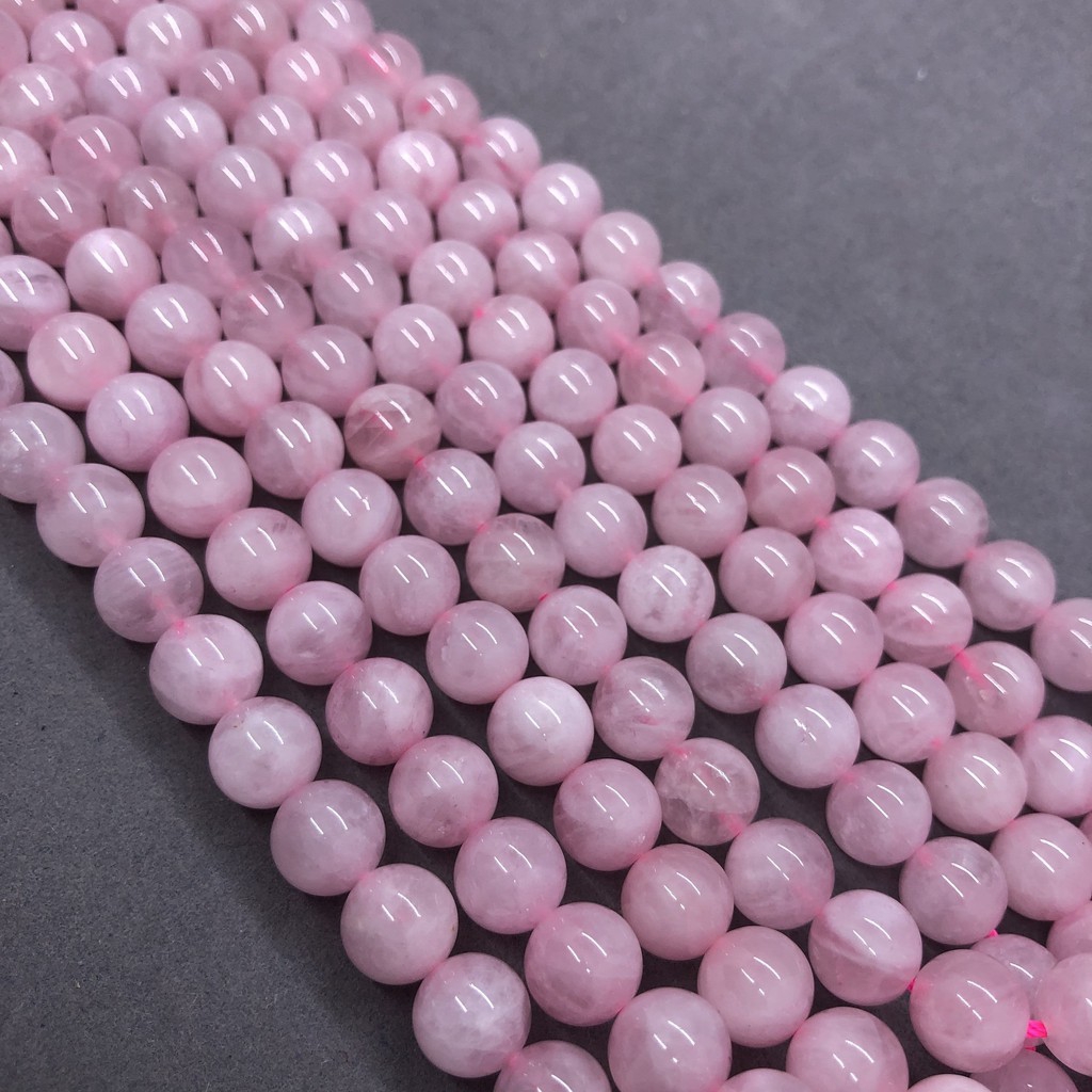 Vòng đeo tay chuỗi hạt màu hồng cỡ 6-12mm