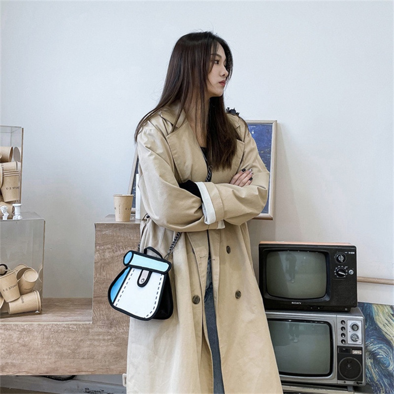 Túi đeo chéo vai IELGY bằng vải canvas thời trang sành điệu cho nữ