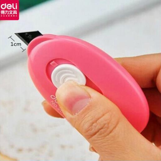 Dao cắt thân tròn Washi của Deli - Dao cắt mini giúp cắt tỉa đồ dùng chính hãng