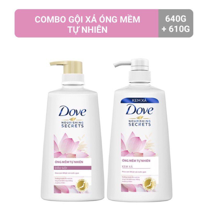 COMBO DẦU GỘI + DẦU XẢ DOVE