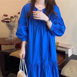 Đầm suông đuôi cá phong cách Hàn Quốc