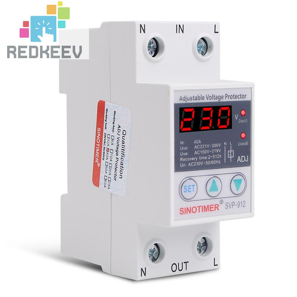 Redkeev SVP-912 Overvoltage Undervoltage Protective Device Reset Protector Relay | BigBuy360 - bigbuy360.vn