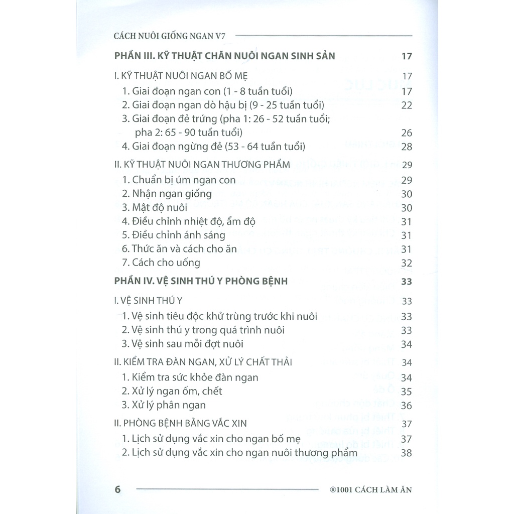 Sách - Cách Nuôi Giống Ngan V7