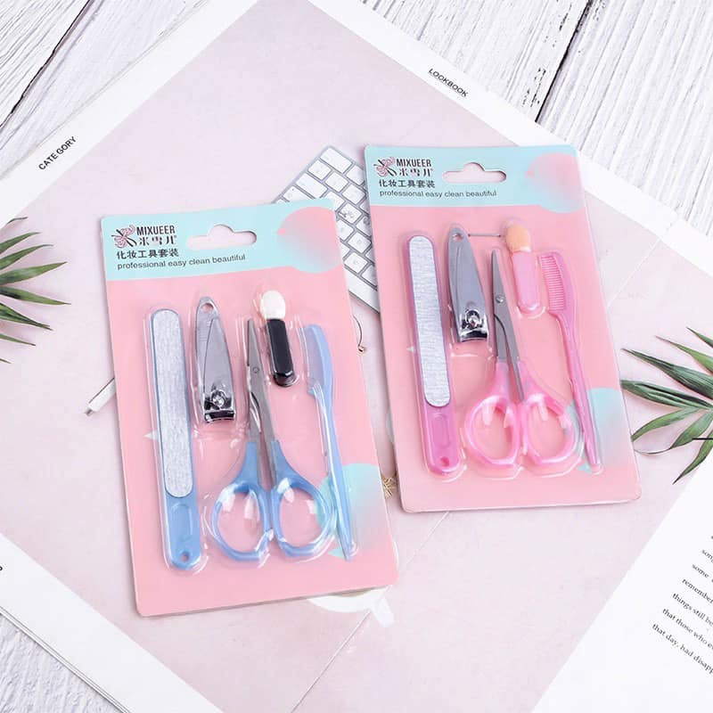 BỘ DỤNG CỤ CHĂM SÓC MÓNG TAY 5 MÓN CHO BÉ TIỆN DỤNG