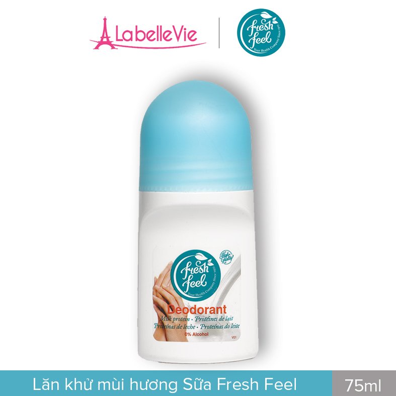 Lăn khử mùi hương sữa Fresh Feel Giữ cho làn da dưới cánh tay luôn mềm mại, thơm mát - Chai 75ml