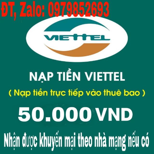 THẺ CÀO VIETTEL 50.000 VND