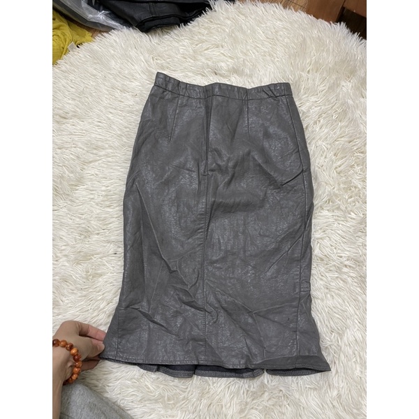 ( Xả hàng ) Chân váy da xịn Quảng châu - 2hand - Size S