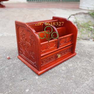 Khay đựng đa năng gỗ-Giá đựng bút văn phòng gỗ
