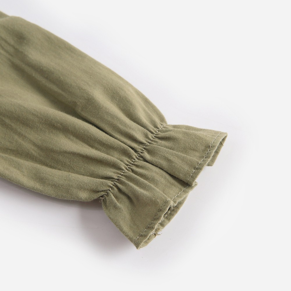 Sanlutoz Áo Liền Quần Cổ Peter Pan Bằng Cotton Dễ Thương Cho Bé Gái Sơ Sinh