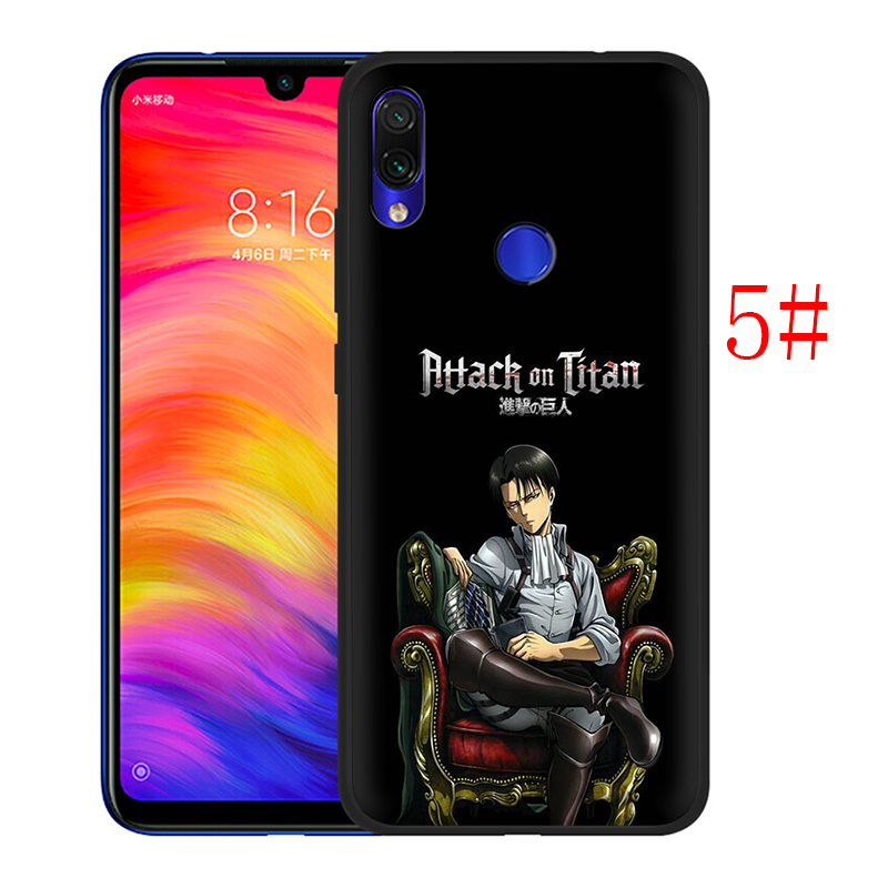 Ốp Lưng Silicone Mềm In Hình Attack On Titan Cho Xiaomi Mi A1 A2 A3 Lite 5x 6x F1 Poco X3 Nfc F2 Pro M3