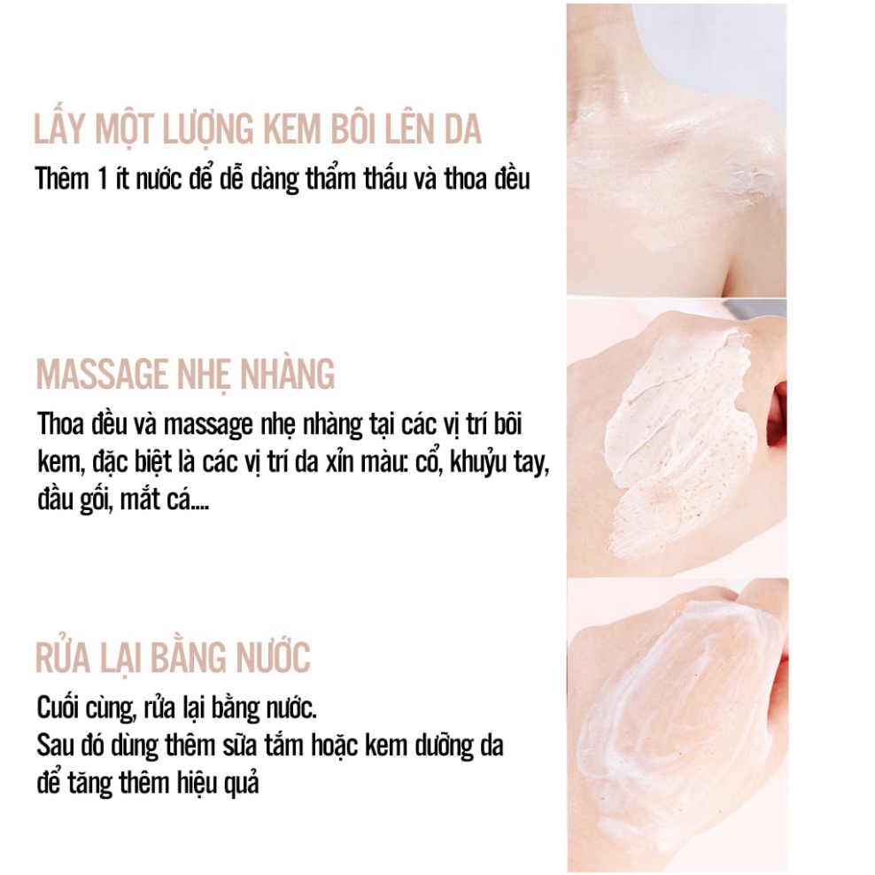 Tẩy Tế Bào Chết, Tẩy Da Chết Body Đào HONEY PEACH Tẩy Sạch Sâu và Trắng Da DANA