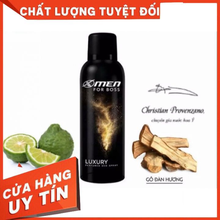 xịt khử mùi toàn thân Xmen For Boss 150ml đủ màu ngăn mồ  hôi khử mùi cơ thể,mùi thơm mạnh mẽ giữ hương lâu