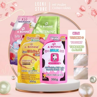 Muối Tắm A Bonne Spa Đủ Loại Có Vòi, Dưỡng Trắng Da, Tẩy Tế Bào Chết, Giúp Da Mềm Mịn - Abonne Spa Milk Salt 350g