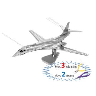 Mô Hình Lắp Ghép kim Loại 3D Máy bay ném bom B-1B Lancer
