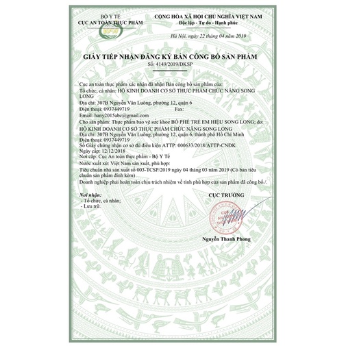 Bổ Phế Trẻ Em Song Long