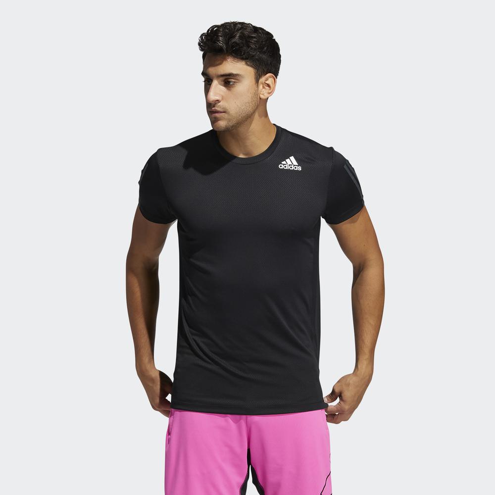 Áo Tee adidas TRAINING Nam Áo thun 3 Sọc HEAT.RDY Màu đen GP7653