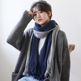 Khăn Len Dạ Cashmere Pha Màu Style Hàn Quốc