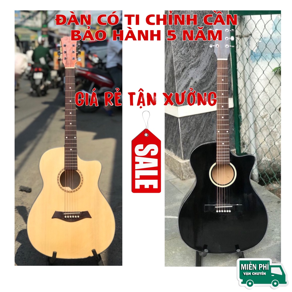 Đàn Guitar Acoustic AC-15 Có Ty Chỉnh Cần 2 Chiều Tặng Kèm 15 Món Phụ Kiện Bảo Hành 5 Năm