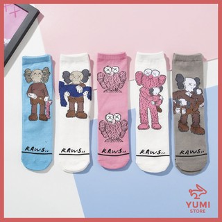 [ CÓ SẴN ] 🌷 Tất cao cổ KAWS siêu cute ⚡️ Vớ cao cổ phong cách