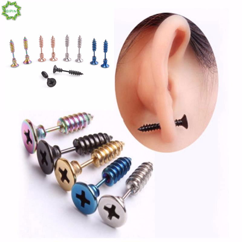 Đôi Khuyên Tai Thiết Kế Sáng Tạo Nhiều Màu Phong Cách Punk Cho Nam Và Nữ