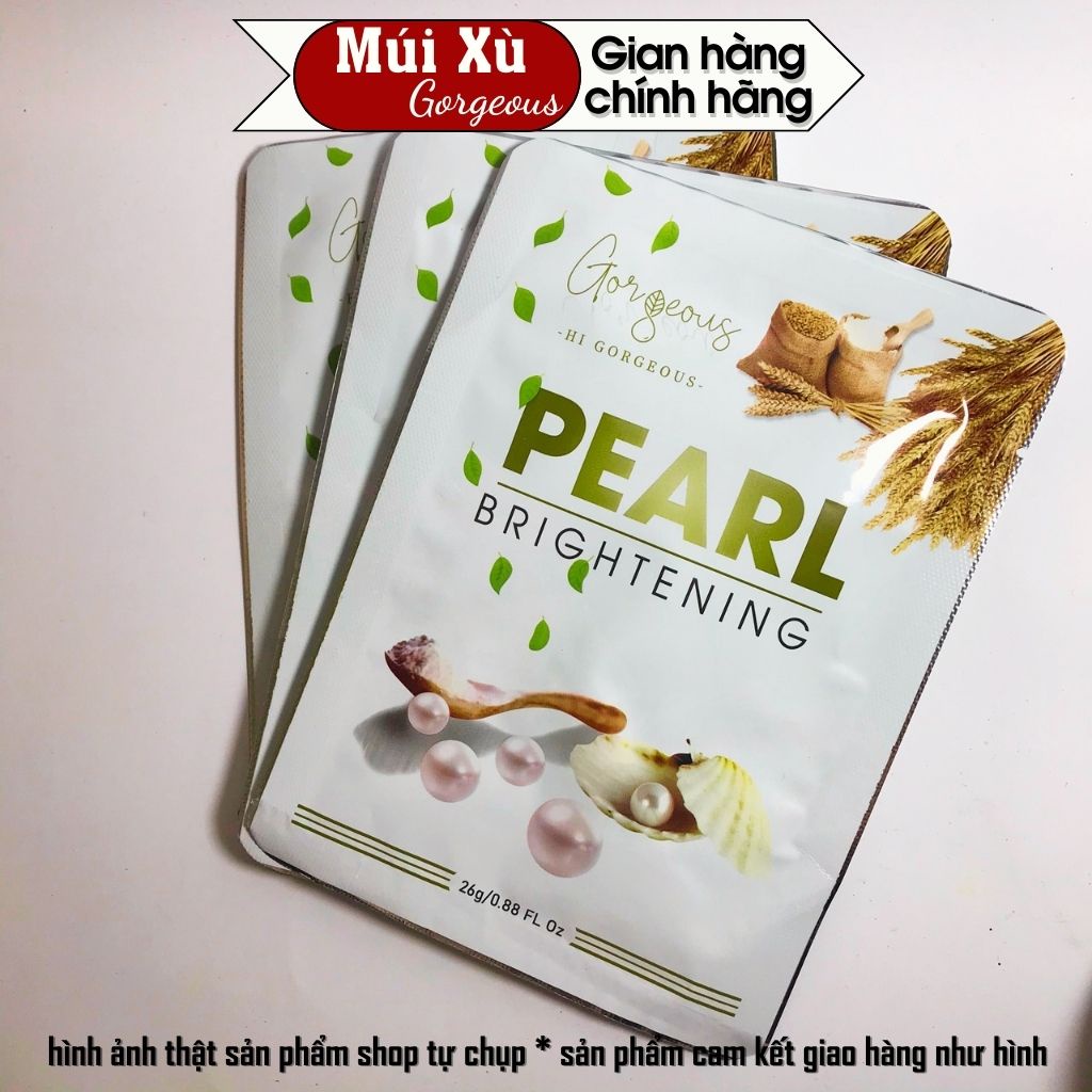 Set tắm trắng Pearl Múi Xù Gorgeous làm trắng sáng cung cấp ẩm cho da gói 26g