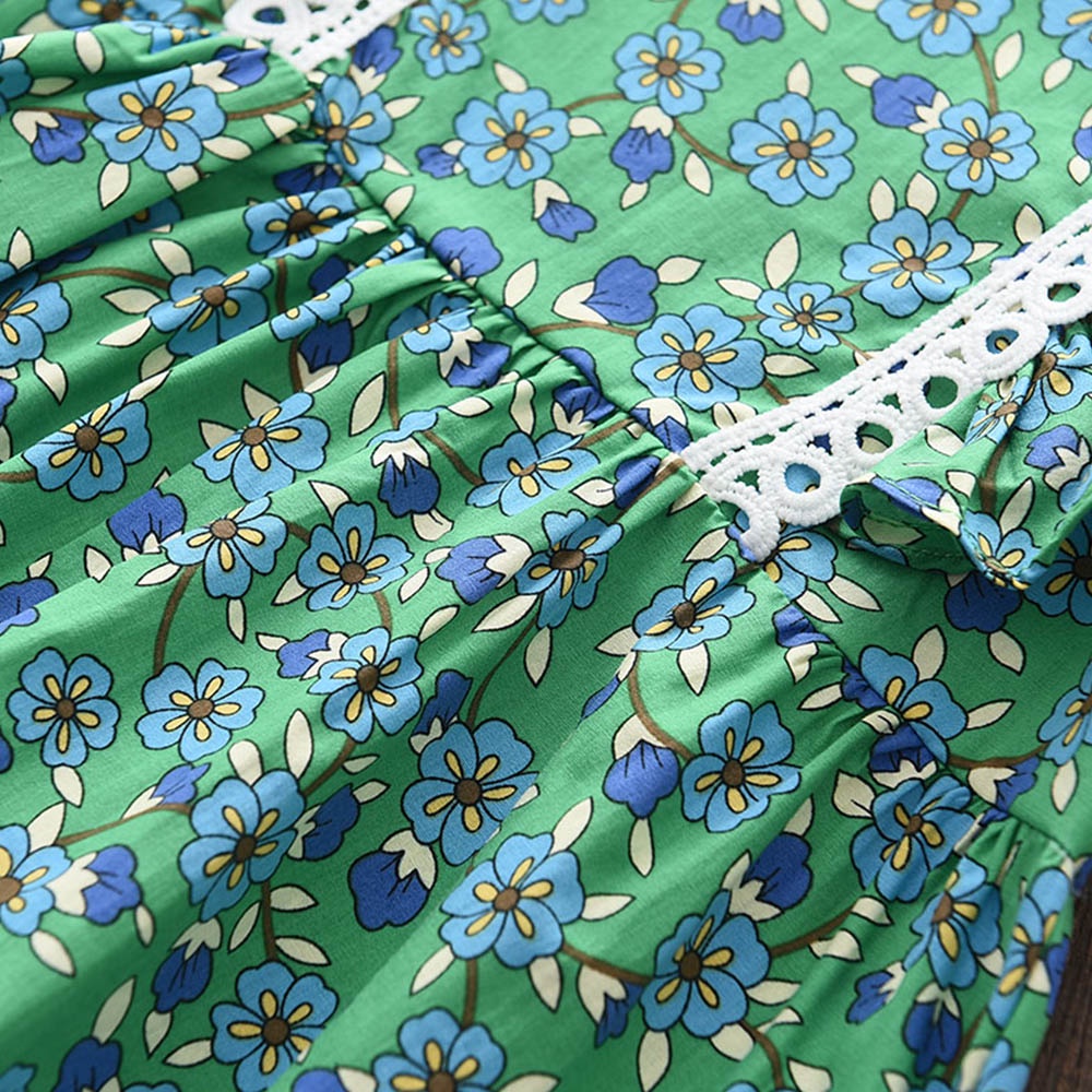 Đầm công chúa Bear Leader họa tiết hoa thời trang xinh xắn cho bé gái